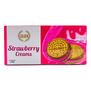 Golden Creams Strawberry Biscuit 200G