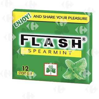 Chewing-Gum Spearmint Premium Flash 12 unités