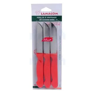 6 couteaux de cuisine en inox 1002/B6 - LAMACOM