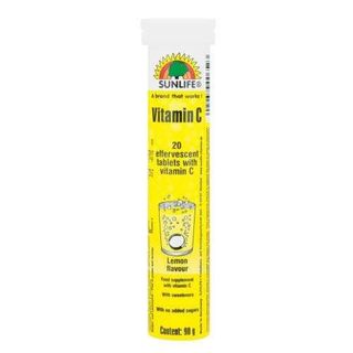 Sunlife Lemon Vitamin C Effervescent, 90g