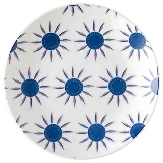 Assiette en Porcelaine Apéritive Sois Azuis Caraïbes Nautic Kasa 16cm