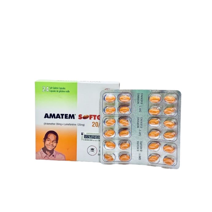 Amatem Softgel Capsules 20/120, 12 Pack