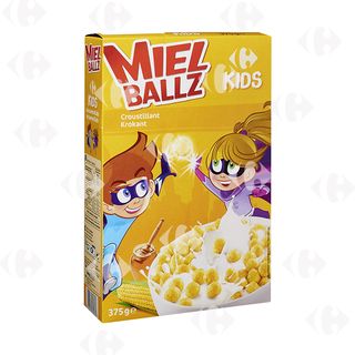 Céréales Boules de Miel Carrefour Kids 375G