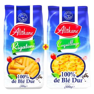 Pâtes courtes 2x500g -50% sur la 2ème - AL ITKANE