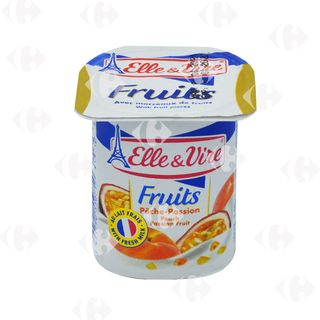 ELLE&VIRE FRUITS PECHE/PASSION 125G