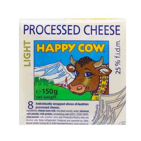 Happy Cow Light 8 Cheese Slices 150g