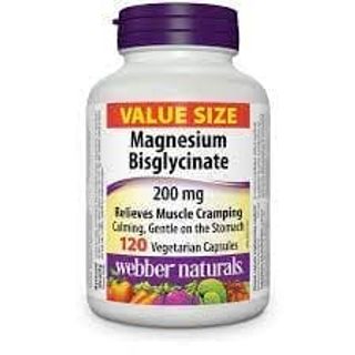 Webber Naturals Magnesium Bisglycinate 200Mg Veg Caps 120S