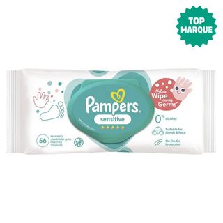 Pampers Eau Purifié Lingettes bébé 56 Unites