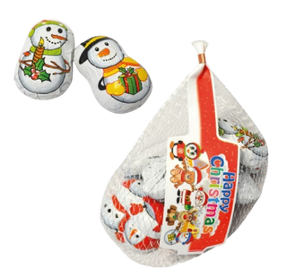 Filet bonhommes de neige chocolat au lait et crème JACQUOT, 100g