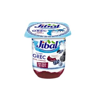 Yaourt Grec Coulis Mûre Myrtille Jibal 110g