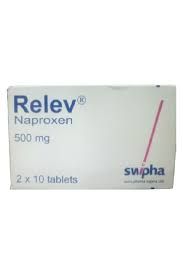Relev (Naproxen) 500Mg Tablets X20