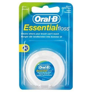 Oral-B Essentialfloss Mint Waxed Dental Floss, 50m