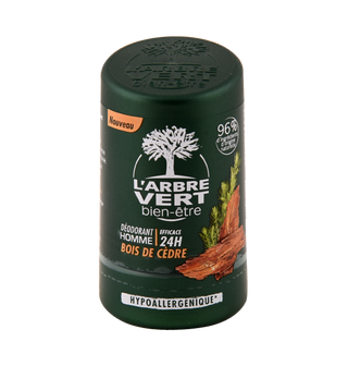 Roll-on pour homme Bois de cèdre L'ARBRE VERT 50ML - 238