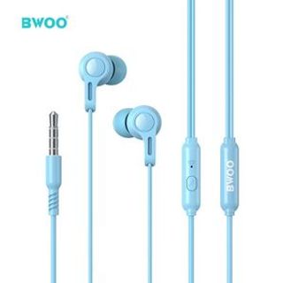Bwoo Écouteurs Filaires Intra-auriculaires Avec Micro - BLEU