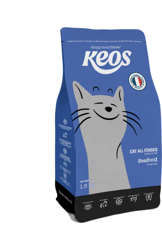 Keos Cat All Stages Seafood - 1.5Kg
