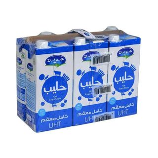 Lait entier naturel stérilisé UHT 6x1L - JAOUDA