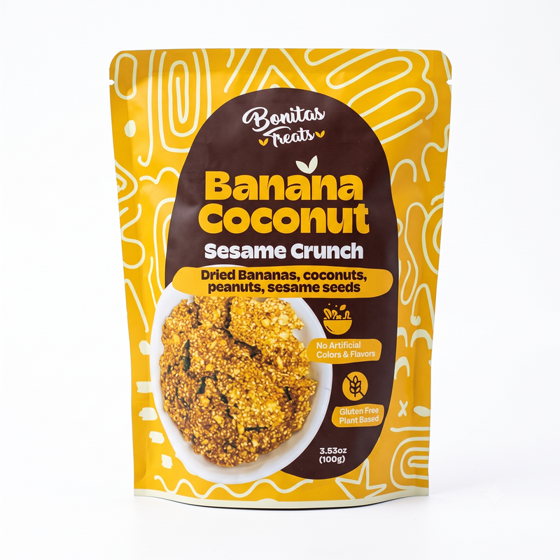 Bonitas Banana Coconut Sesame Crunch 100G