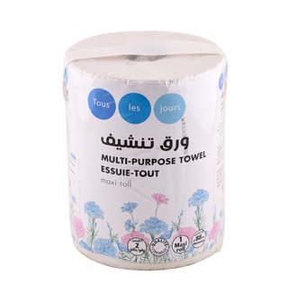 Essuie-tout blanc TOUS LES JOURS 2Plis-1Rouleau  - 184