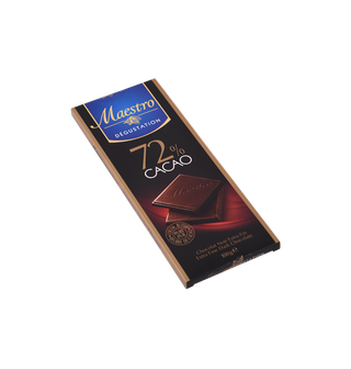 Chocolat noir 72% cacao MAESTRO 90GR  - 100