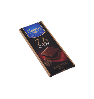 Chocolat noir 72% cacao MAESTRO 90GR - 100