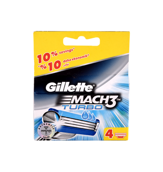 Lames Turbo GILLETTE MACH III Blister de 4 - 063