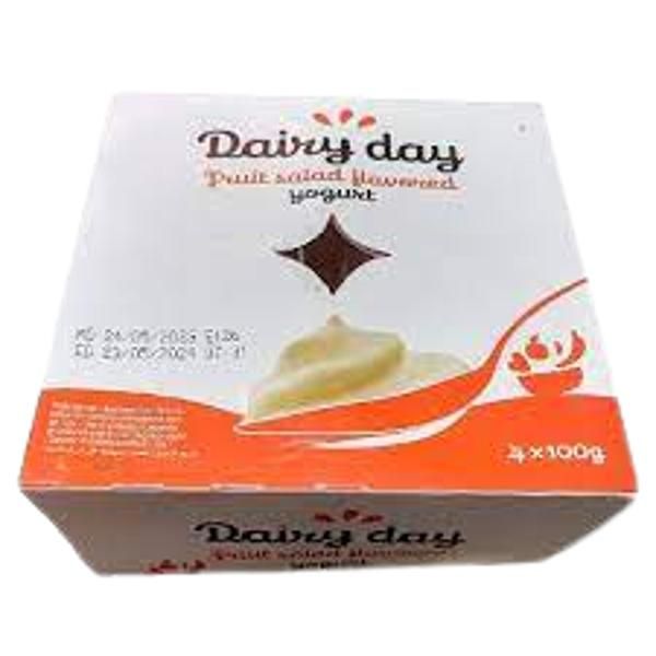 Dairy Day Uht Cup Fruit Salad Yoghurt 4X100G