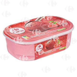 Sorbet À La Framboise En Bac Carrefour 1L
