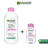 Lot Garnier Skin Active Eau Micellaire Peau Sensible 400Ml = Format Voyage 100Ml