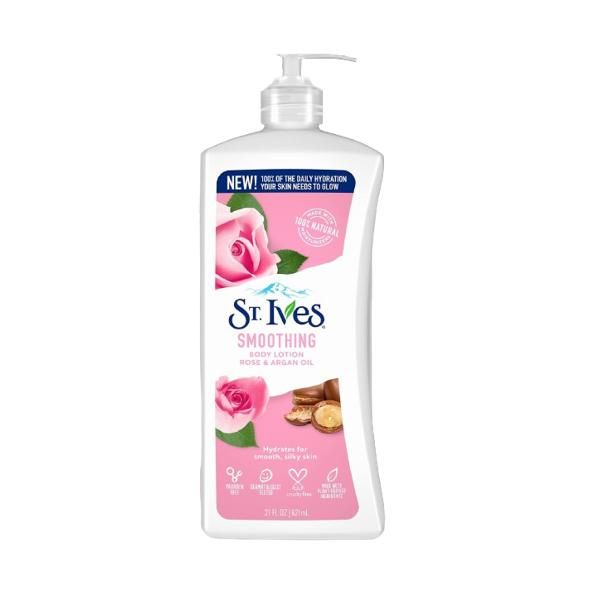 St Ives Smoothing Body Lotion Rose & Argan Oil 621Ml