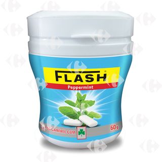 Flacon Chewing-gum Peppermint Flash 60g