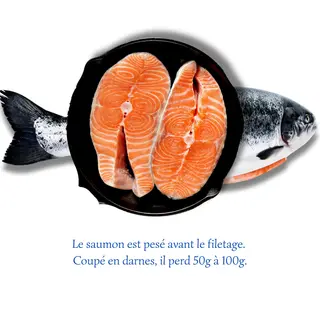 Darnes de Saumon Frais (1kg)