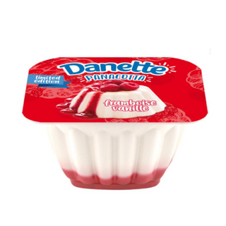 Flan Panna Cotta coulis framboise 80g - DANETTE