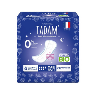 TADAM SERVIETTES FUITES URINAIRES NUIT 12U