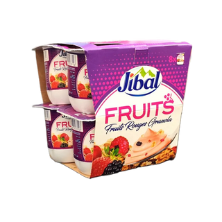 Yaourt fruits rouges Granola 8x100g - JIBAL