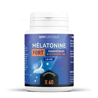 GPH MELATONINE FORT MAGNESIUM+VITAMINE B6 BOITE DE 60 COMPRIMES