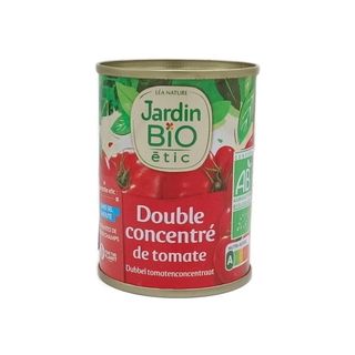 Conserve Double Concentré de Tomate Jardin Bio 140g