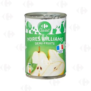 Conserve Poires Sirop Carrefour 412G