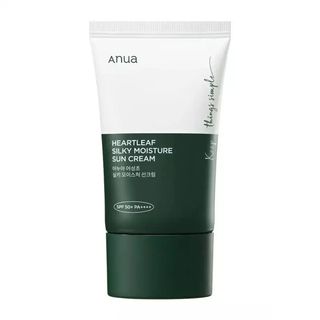 Anua Heartleaf Silky Moisture Sun Cream, Crème solaire SPF50+ PA++++ - 50ml
