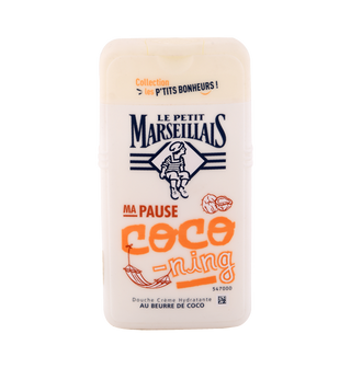 Gel douche pour femme beurre de coco LE PETIT MARSSELLAIS 250ml  - 494