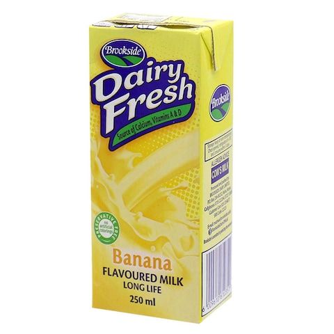 Brookside Dairy Fresh Banana Flavoured Milk 250ml - Long Life
