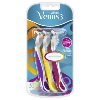 gillette venus colors blue 3 x3pcs
