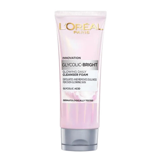 Loreal Paris Glycolic Bright Cleansing Foam 100ml + Free Gift