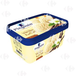 Crème Glacée Vanille en Bac Pingouin 1L