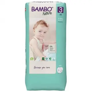 Bambo Nature Couches Bebe Taille 3 4-8Kg Boite De 52