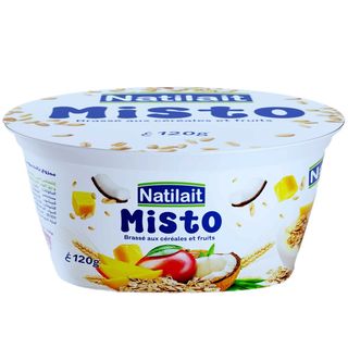 Yaourt Brassé Aux Céréales Et Aux Fruits Exotiques Misto - Le Pot De 120G