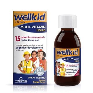 Wellkid Multivitamin Liquid 4-12 Yrs 150 Ml