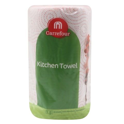 Carrefour Printed Kitchen Towel 80 Sheets