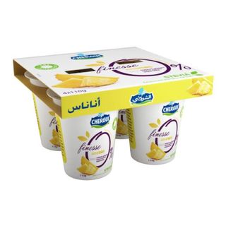 Yaourt ananas Finesse 4x110g - CHERGUI