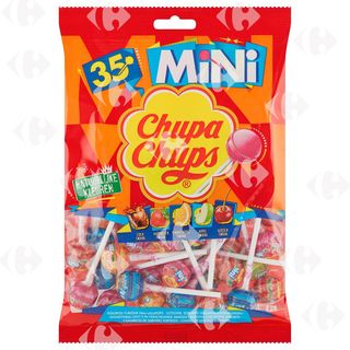 Mini Sucettes Chupa Chups Goûts Assortis 35 Pièces 210g
