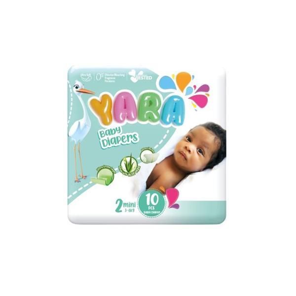 Yara Size 2 Diaper Mini Small 3-6Kg 10'S